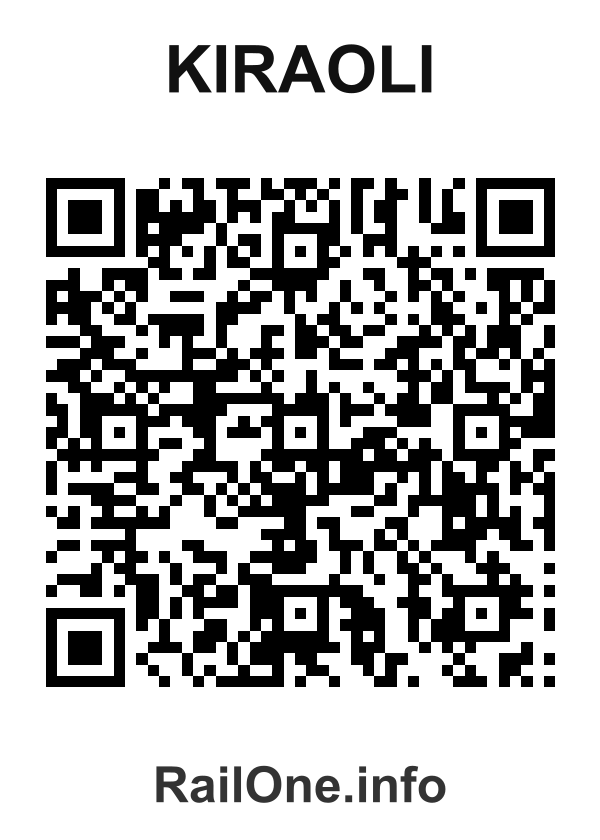 RailOne QR Code for Kiraoli station