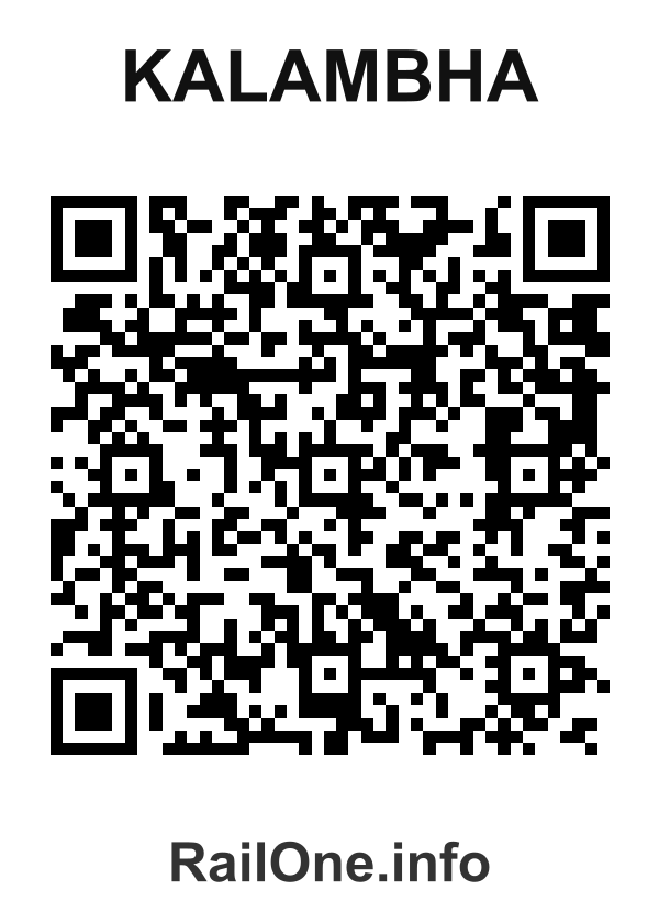 RailOne QR Code for Kalambha station