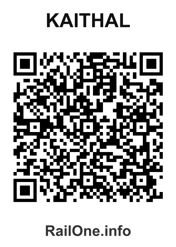 RailOne QR Code for Kaithal station
