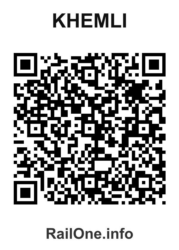 RailOne QR Code for Khemli station