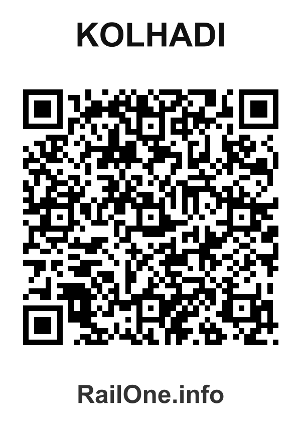RailOne QR Code for Kolhadi station