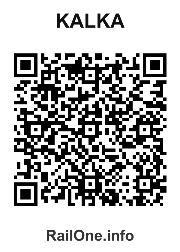 RailOne QR Code for Kalka station