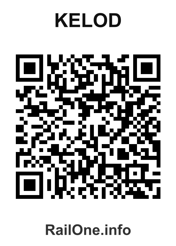 RailOne QR Code for Kelod station