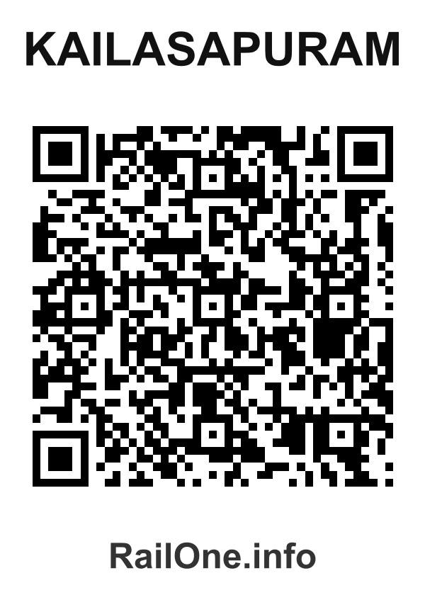 RailOne QR Code for Kailasapuram station