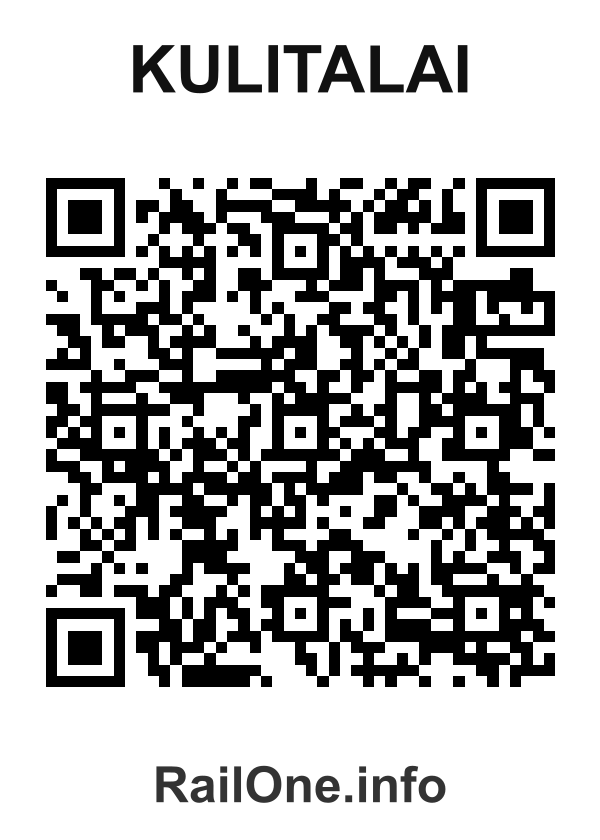 RailOne QR Code for Kulitalai station