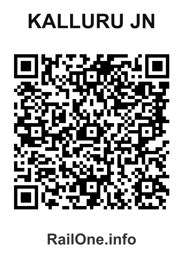 RailOne QR Code for Kalluru Jn station