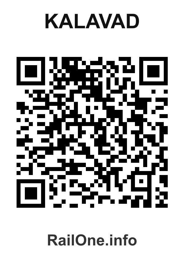RailOne QR Code for Kalavad station