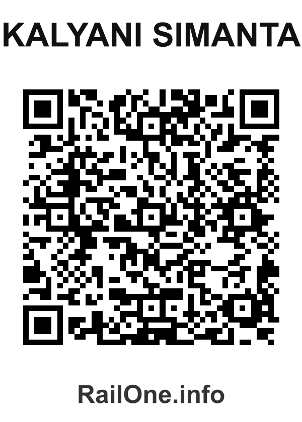 RailOne QR Code for Kalyani Simanta station
