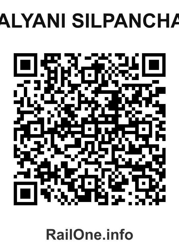 RailOne QR Code for Kalyani Silpanchal station