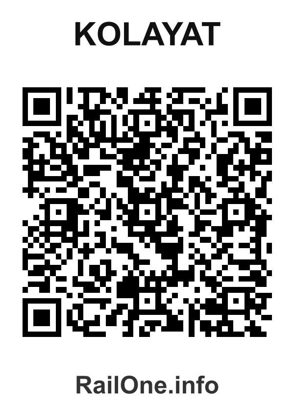 RailOne QR Code for Kolayat station