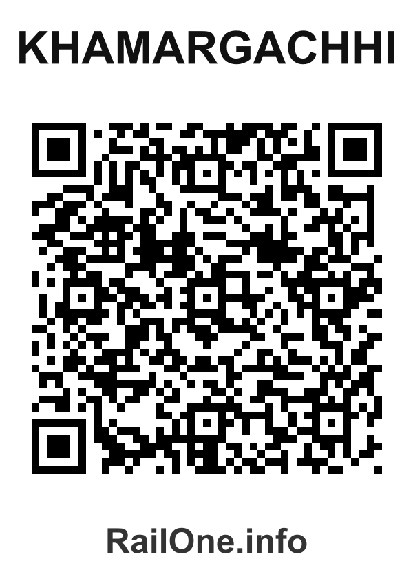 RailOne QR Code for Khamargachhi station