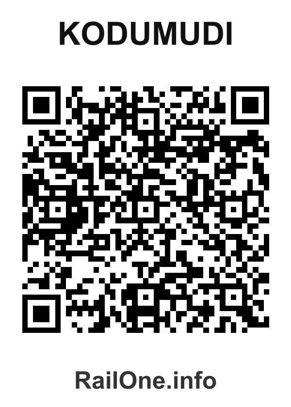 RailOne QR Code for Kodumudi station