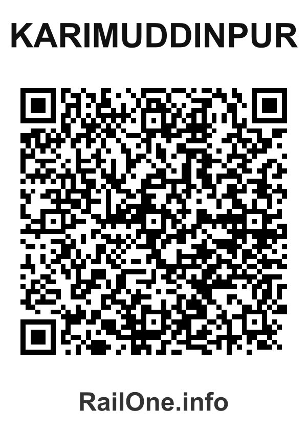 RailOne QR Code for Karimuddinpur station