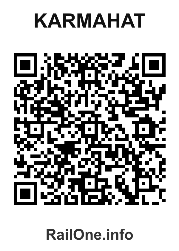 RailOne QR Code for Karmahat station