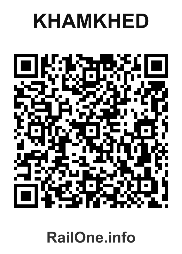 RailOne QR Code for Khamkhed station