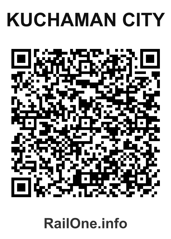RailOne QR Code for Kuchaman City station