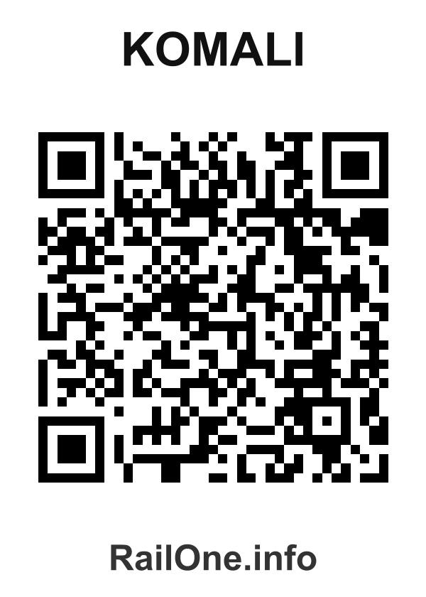 RailOne QR Code for Komali station