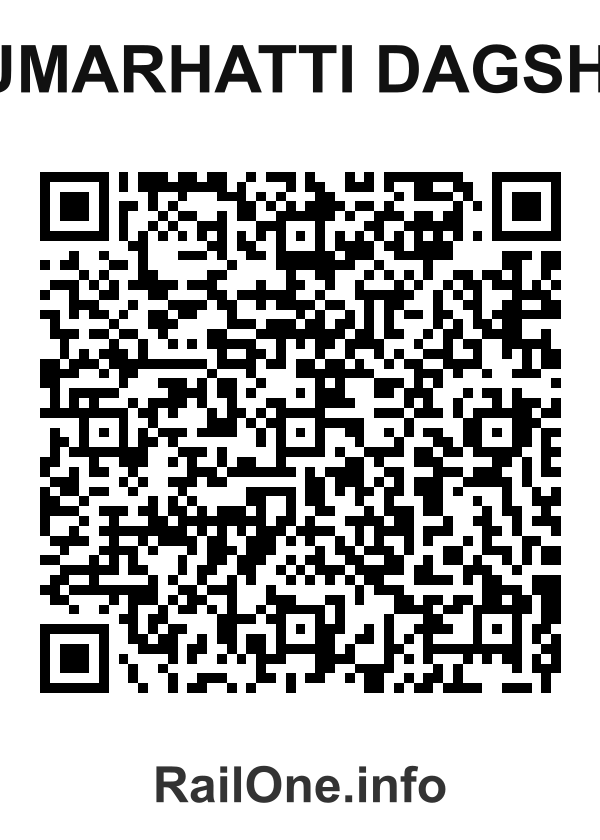 RailOne QR Code for Kumarhatti Dagshai station