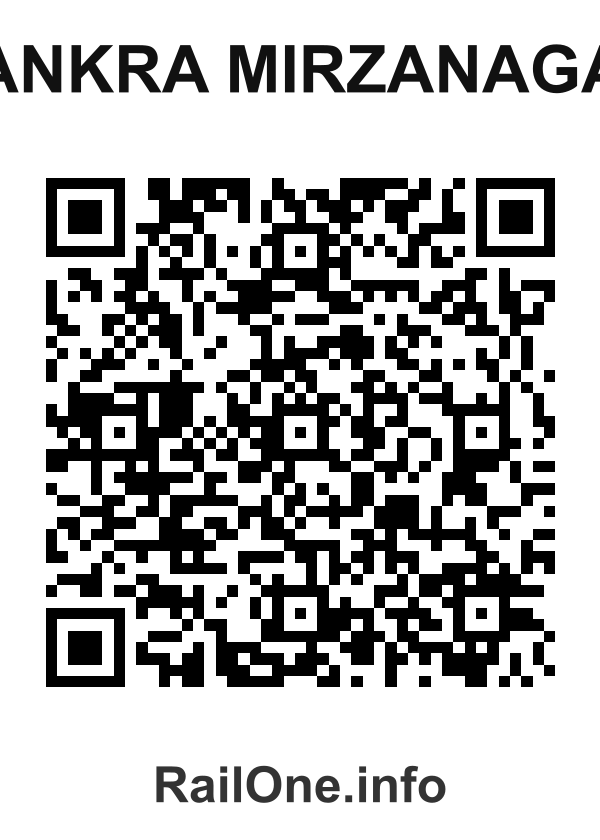 RailOne QR Code for Kankra Mirzanagar station