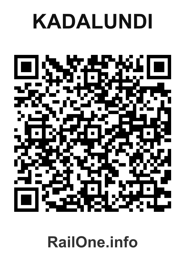 RailOne QR Code for Kadalundi station