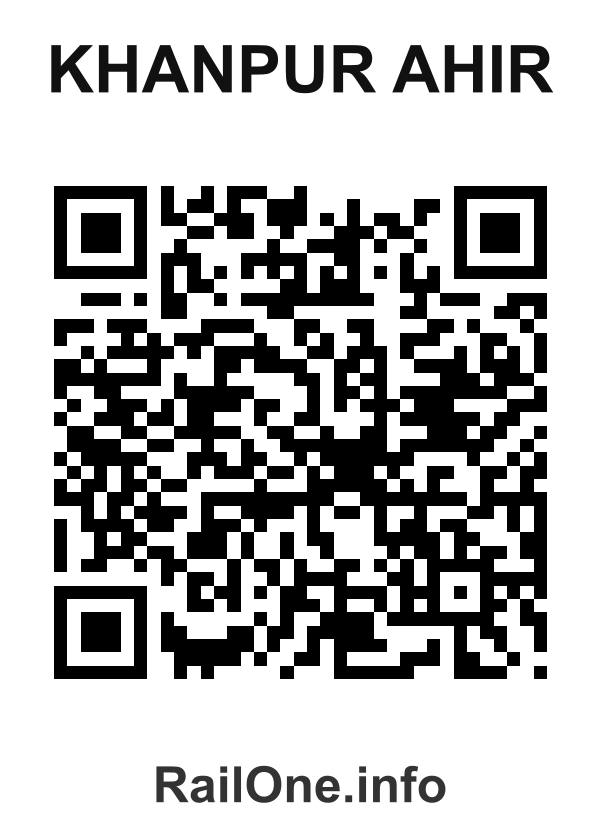 RailOne QR Code for Khanpur Ahir station