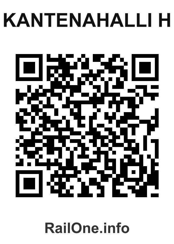RailOne QR Code for Kantenahalli H station