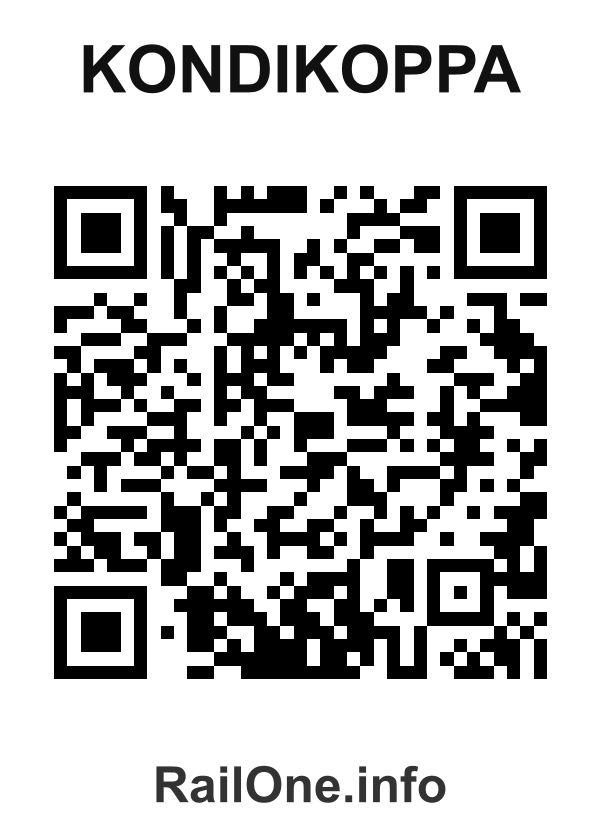 RailOne QR Code for Kondikoppa station