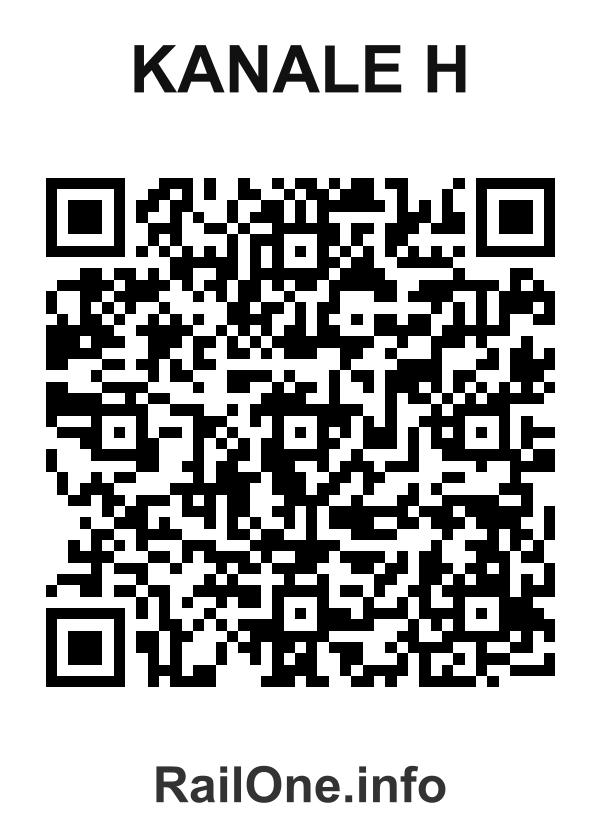 RailOne QR Code for Kanale H station