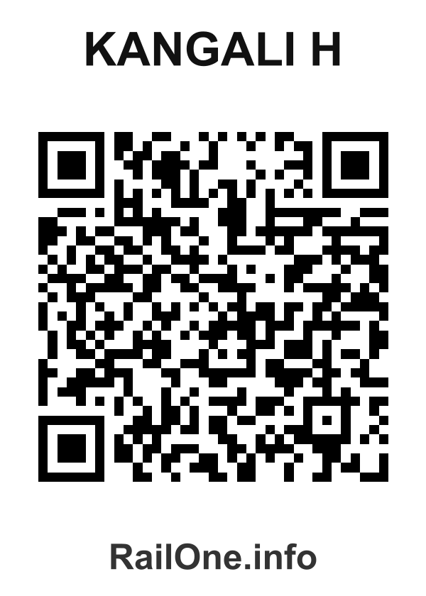 RailOne QR Code for Kangali H station