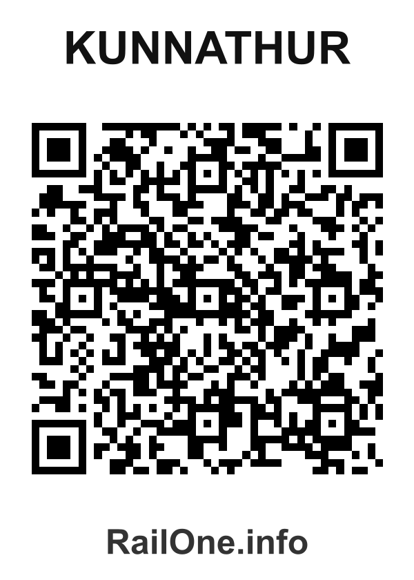 RailOne QR Code for Kunnathur station