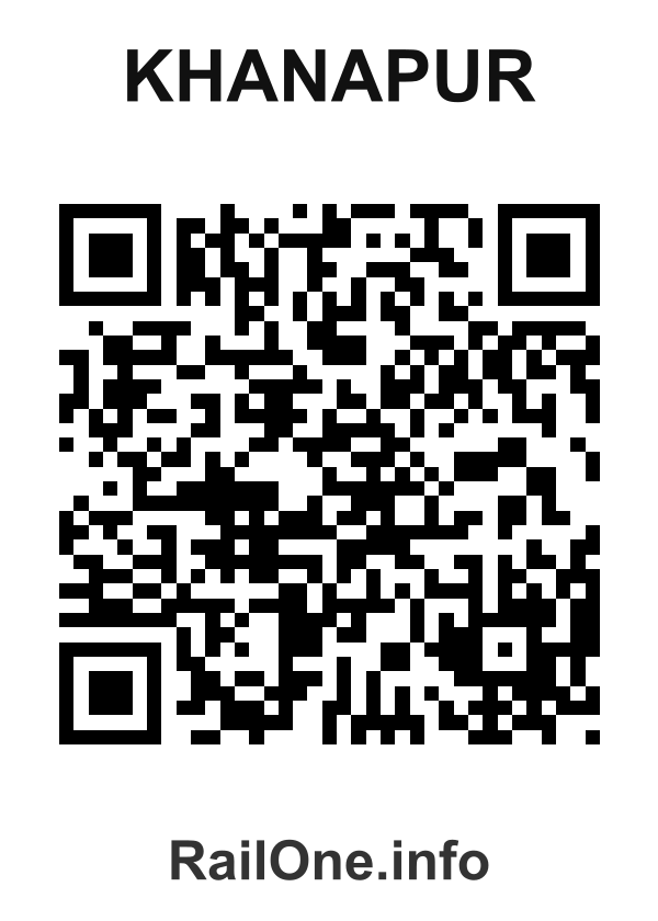 RailOne QR Code for Khanapur station