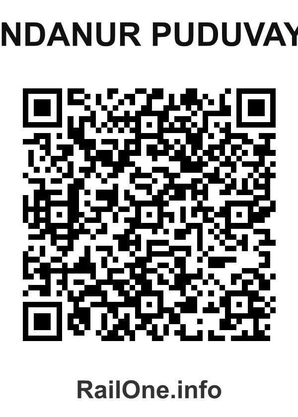 RailOne QR Code for Kandanur Puduvayal station