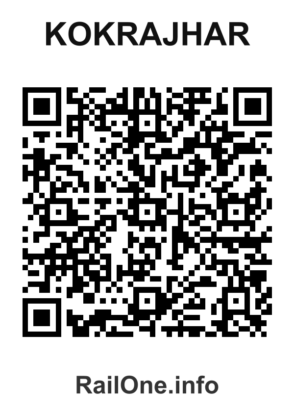RailOne QR Code for Kokrajhar station