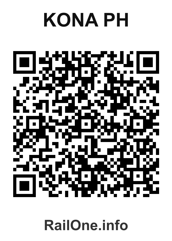 RailOne QR Code for Kona Ph station