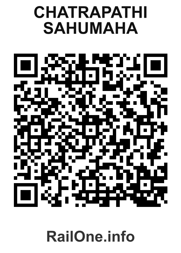 RailOne QR Code for Chatrapathi Sahumaha station