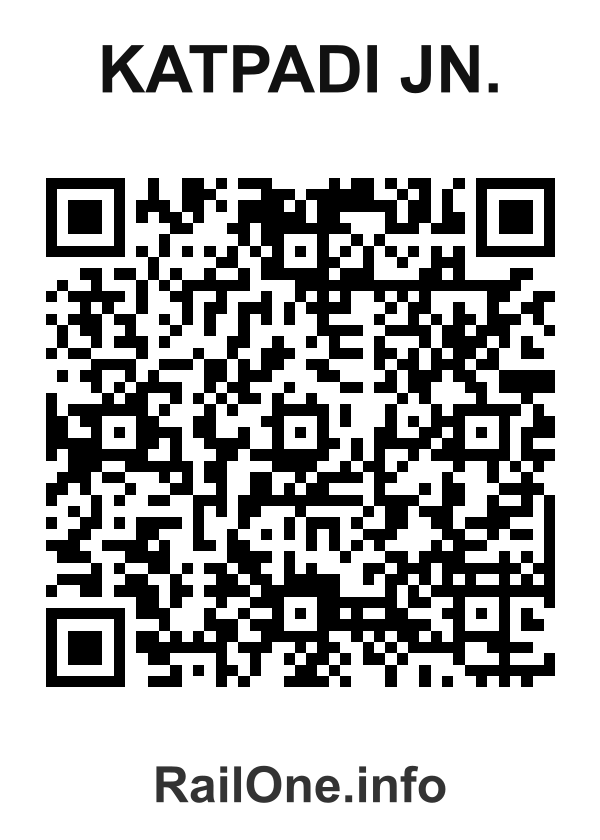 RailOne QR Code for Katpadi Jn. station