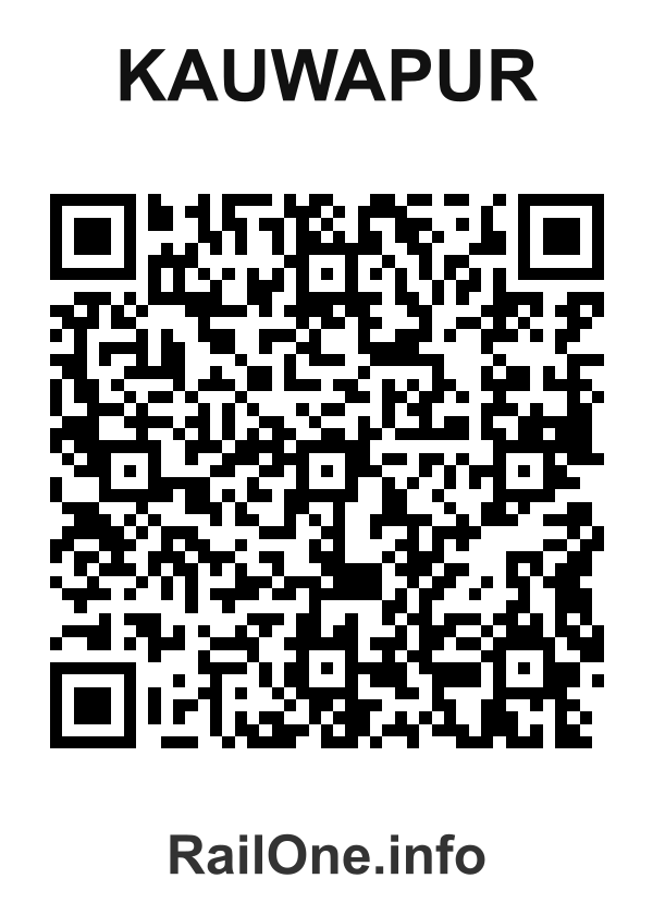 RailOne QR Code for Kauwapur station