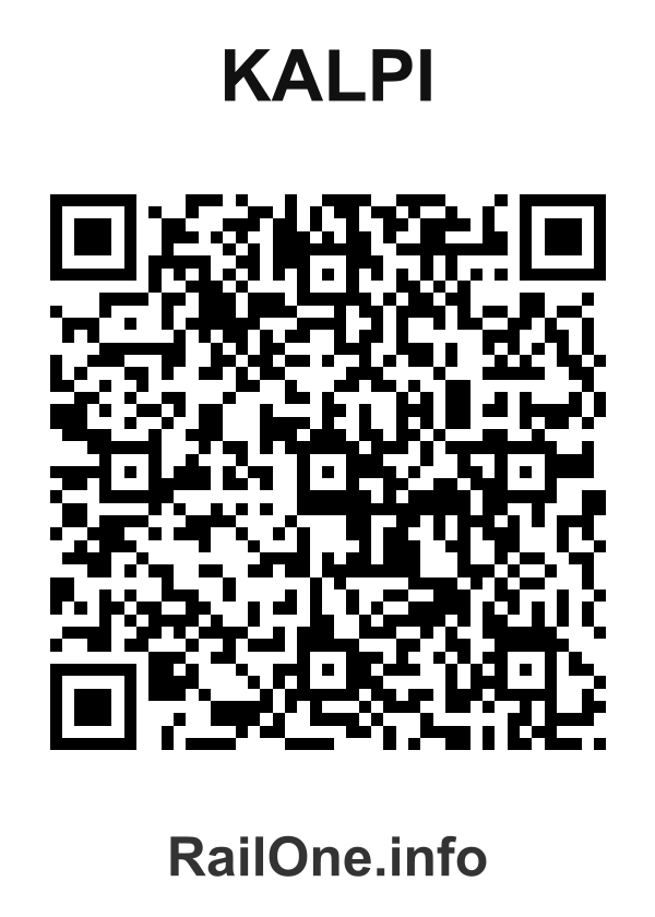 RailOne QR Code for Kalpi station