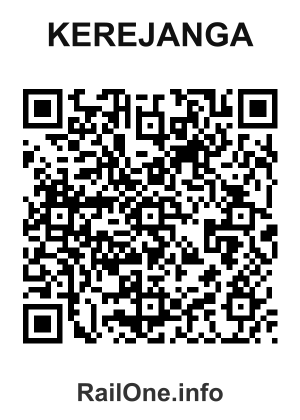 RailOne QR Code for Kerejanga station