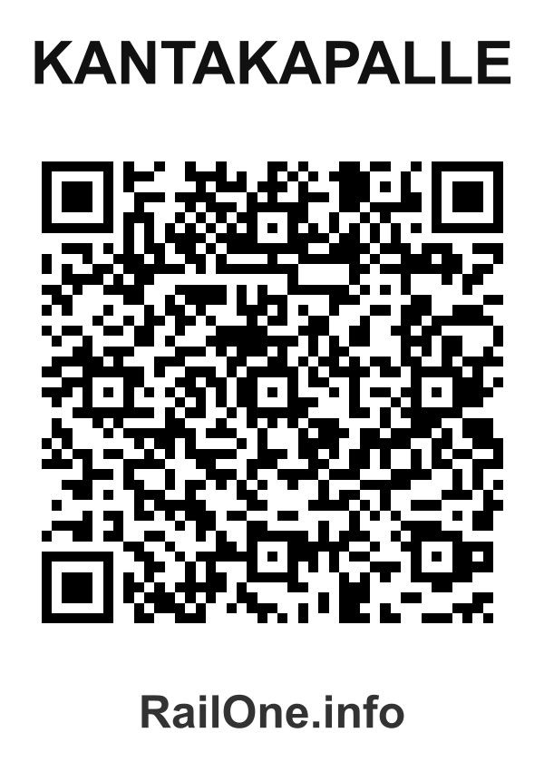 RailOne QR Code for Kantakapalle station