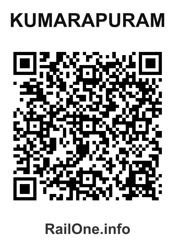 RailOne QR Code for Kumarapuram station