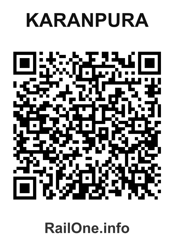 RailOne QR Code for Karanpura station