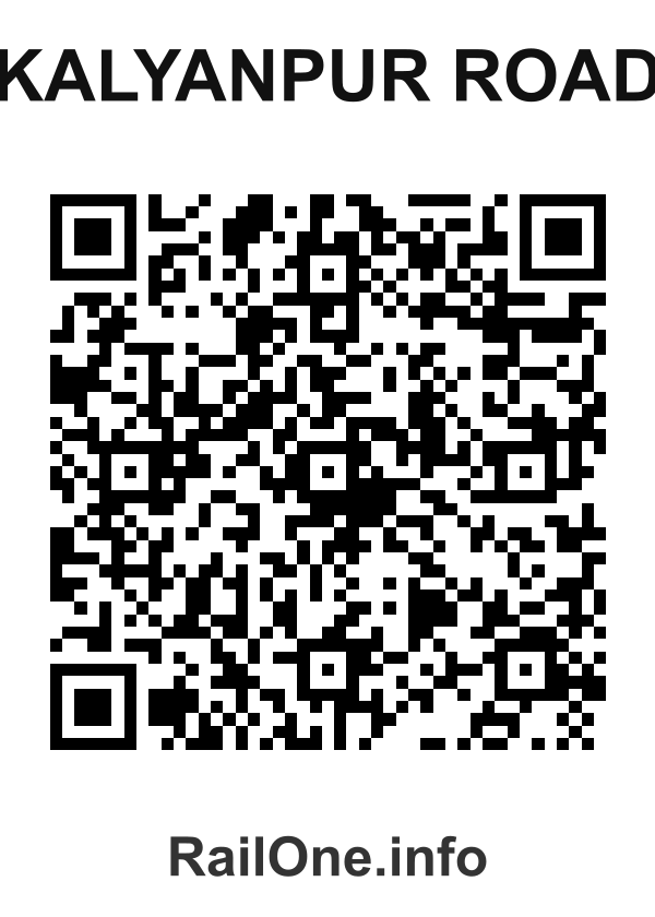 RailOne QR Code for Kalyanpur Road station