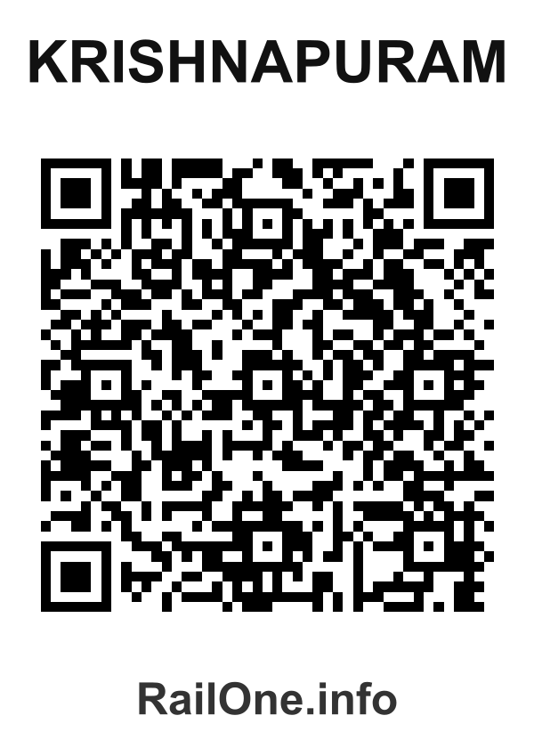 RailOne QR Code for Krishnapuram station