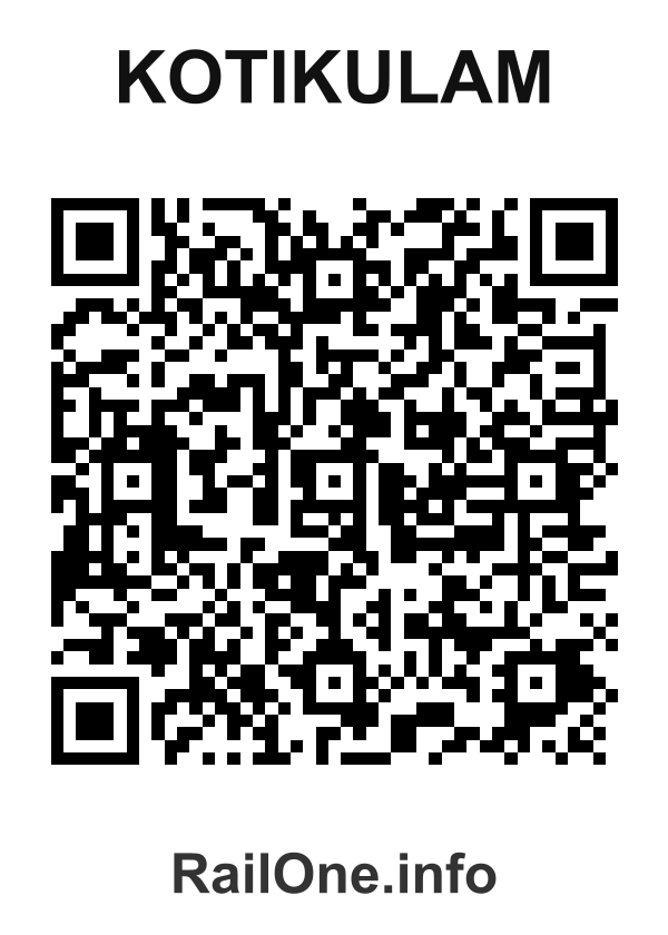 RailOne QR Code for Kotikulam station