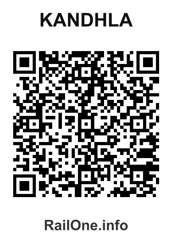 RailOne QR Code for Kandhla station