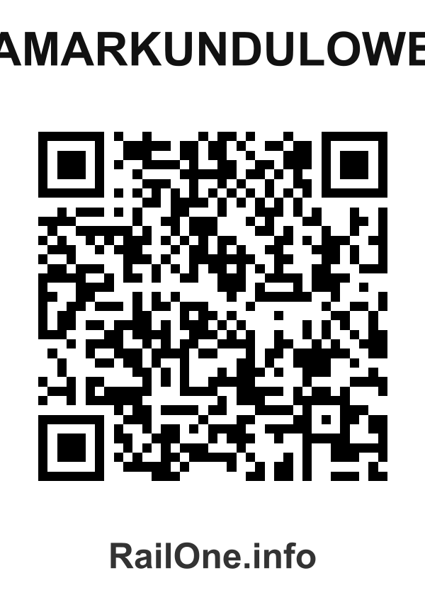 RailOne QR Code for Kamarkundulower station