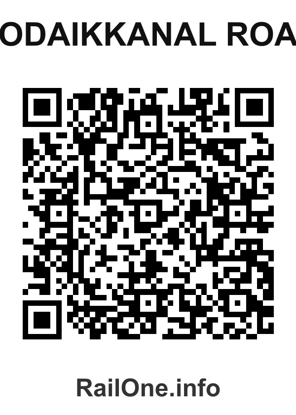 RailOne QR Code for Kodaikkanal Road station