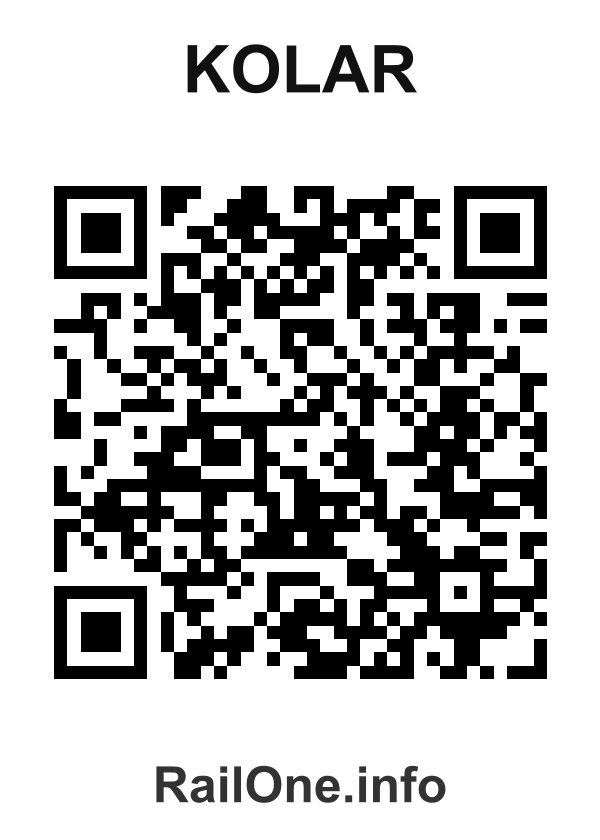 RailOne QR Code for Kolar station