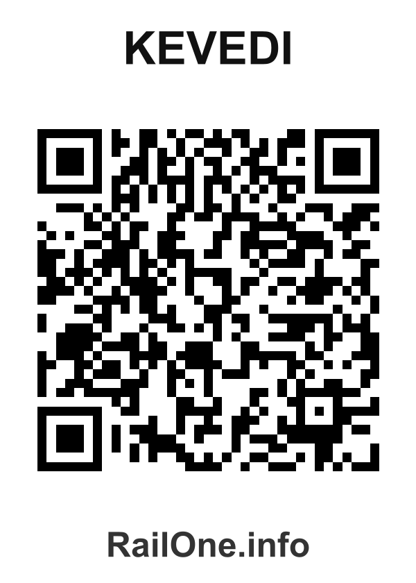RailOne QR Code for Kevedi station
